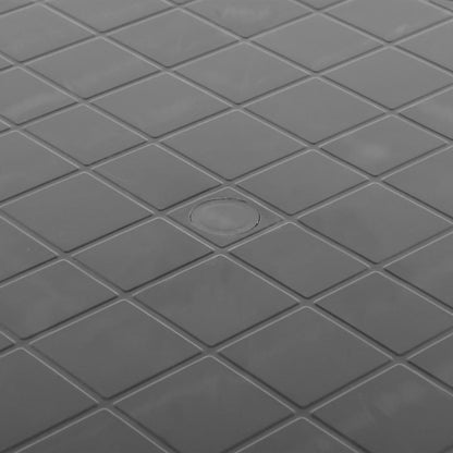 Mesa de jardim 89 cm plástico antracite