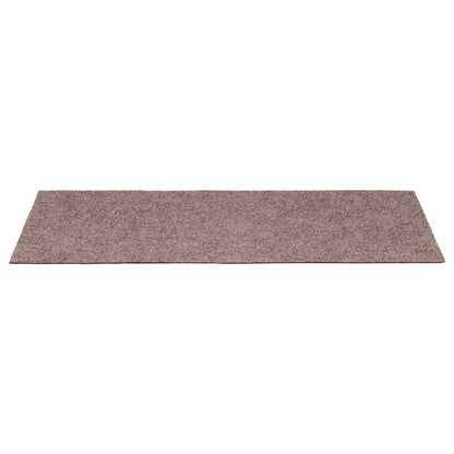 Tapetes de escada autoadesivos 15 peças 65x21x4 cm creme com borda retangular