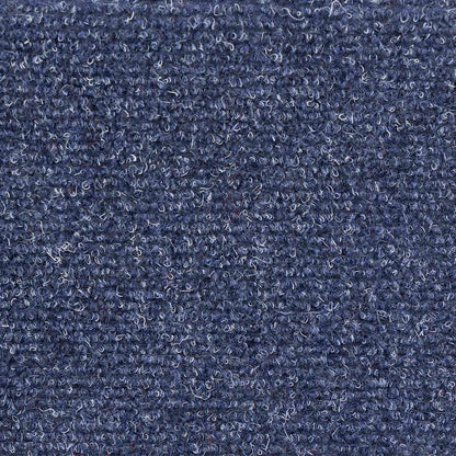 Tapetes de escada autoadesivos 15 peças 65x21x4 cm azul com borda retangular