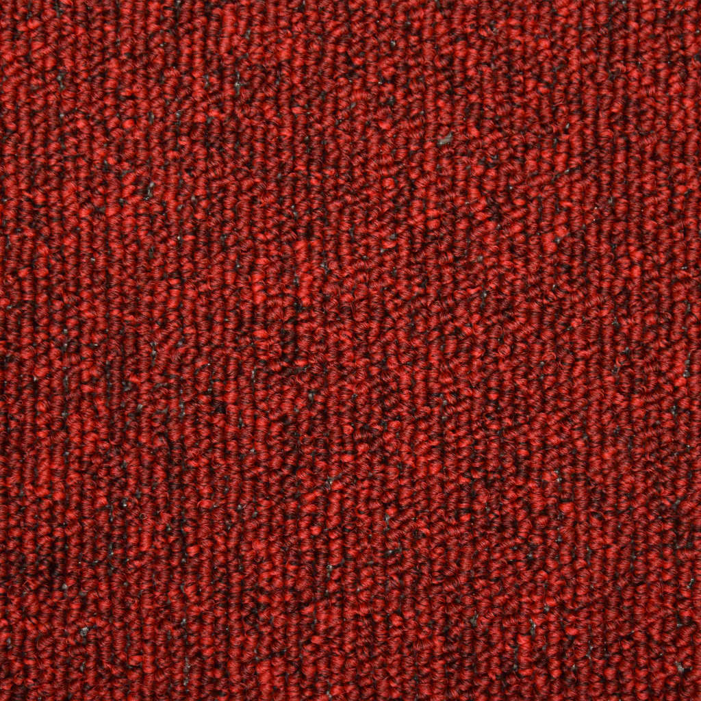 Tapetes de escada 15 peças 65x21x4 cm Bordô com borda retangular