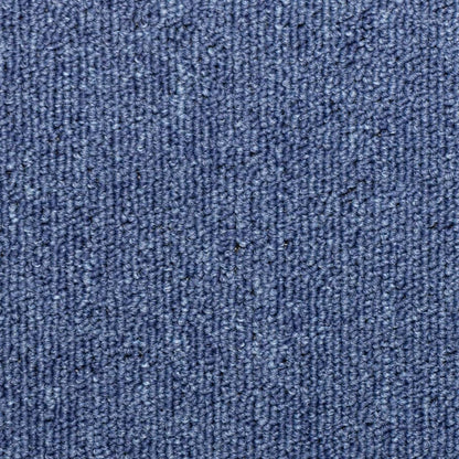 Tapetes de escada 15 peças 65x21x4 cm azul com borda retangular