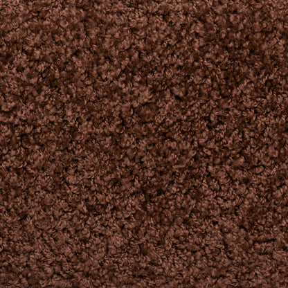 Tapetes de escada 15 peças 65x21x4 cm marrom com borda retangular