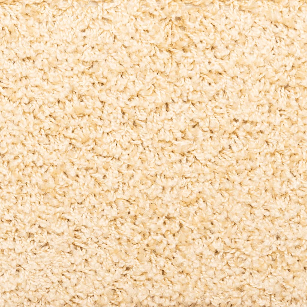 Tapetes de escada 15 peças 65x21x4 cm creme com borda retangular