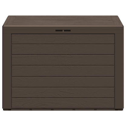 Caixa de arrumação de jardim 78x44x55 cm castanho
