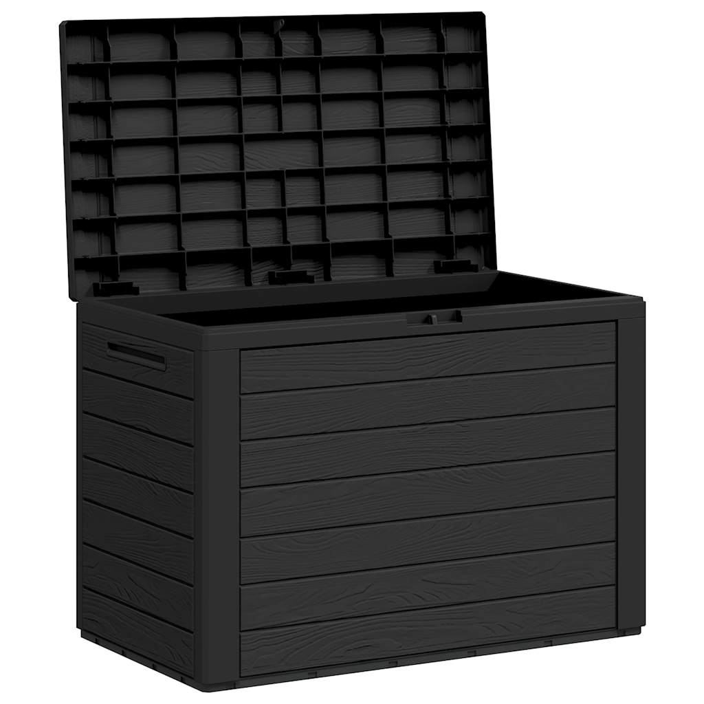 Caixa de arrumação de jardim 78x44x55 cm antracite