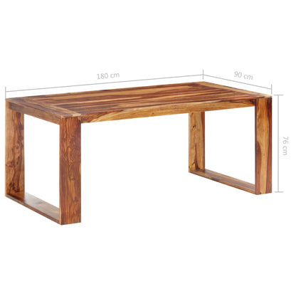 Mesa de jantar 180x90x76 cm madeira maciça
