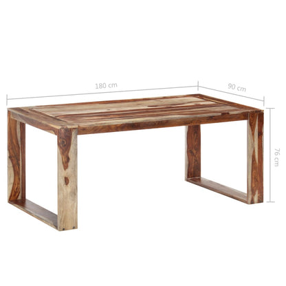 Mesa de jantar 180x90x76 cm madeira maciça