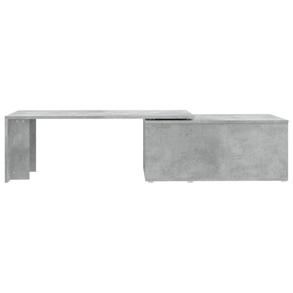 Mesa de centro 150x50x35 cm contraplacado cinzento cimento