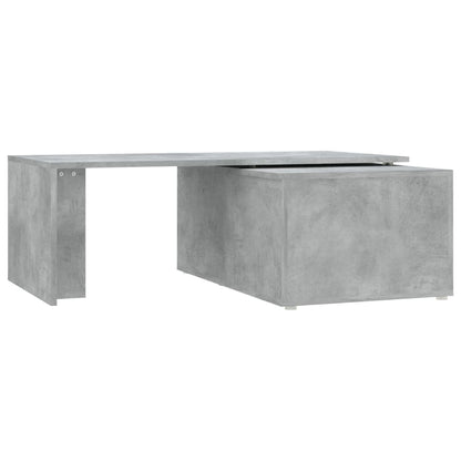 Mesa de centro 150x50x35 cm contraplacado cinzento cimento