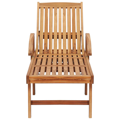 Espreguiçadeiras com mesa 2 pcs madeira de teca maciça