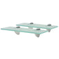 Prateleiras flutuantes 2 pcs vidro 30x10 cm 8 mm