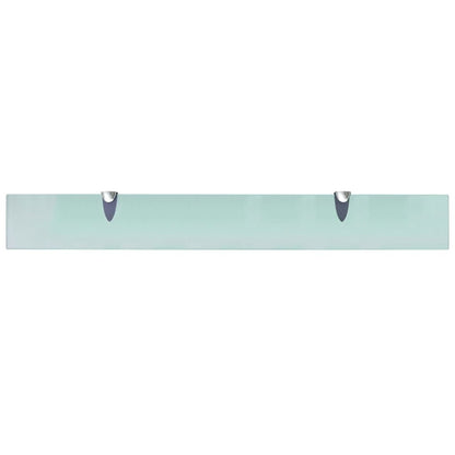 Prateleiras flutuantes 2 pcs vidro 80x10 cm 8 mm