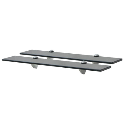 Prateleiras flutuantes 2 pcs vidro 60x10 cm 8 mm