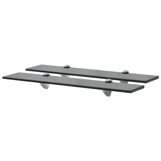Prateleiras flutuantes 2 pcs vidro 60x10 cm 8 mm