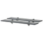 Prateleiras flutuantes 2 pcs vidro 60x10 cm 8 mm