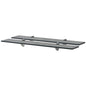 Prateleiras flutuantes 2 pcs vidro 70x10 cm 8 mm