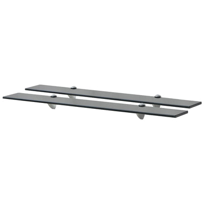 Prateleiras flutuantes 2 pcs vidro 80x10 cm 8 mm