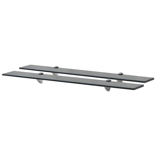 Prateleiras flutuantes 2 pcs vidro 80x10 cm 8 mm