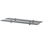 Prateleiras flutuantes 2 pcs vidro 80x10 cm 8 mm