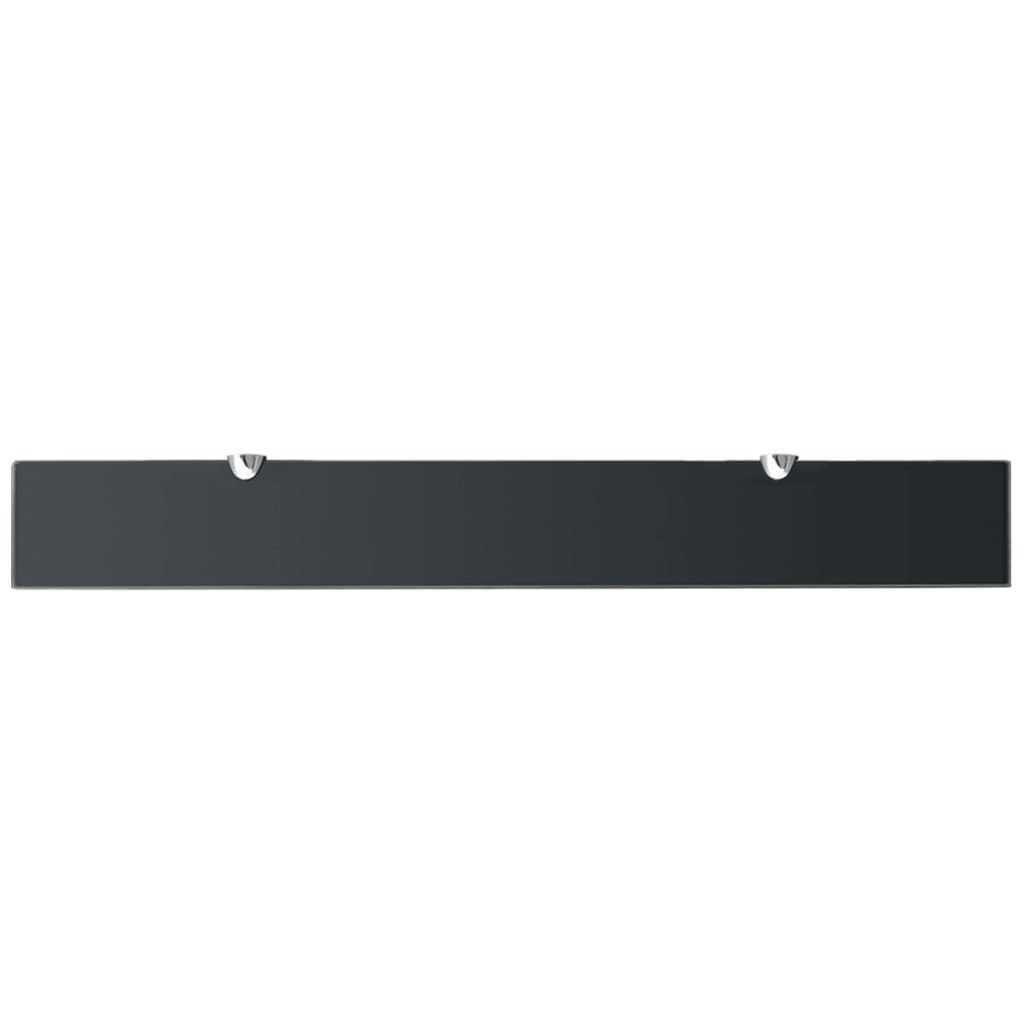 Prateleiras flutuantes 2 pcs vidro 80x10 cm 8 mm