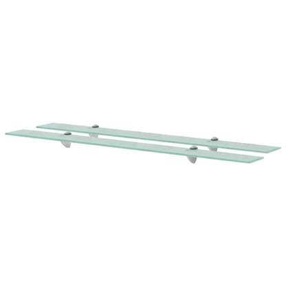 Prateleiras flutuantes 2 pcs vidro 100x20 cm 8 mm
