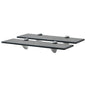 Prateleiras flutuantes 2 pcs vidro 40x20 cm 8 mm
