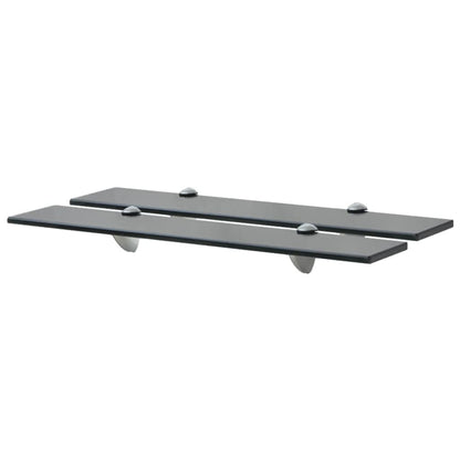 Prateleiras flutuantes 2 pcs vidro 60x20 cm 8 mm