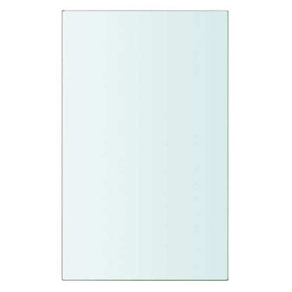 Prateleiras 2 pcs 20x12 cm vidro transparente