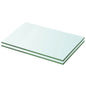 Prateleiras 2 pcs 20x25 cm vidro transparente