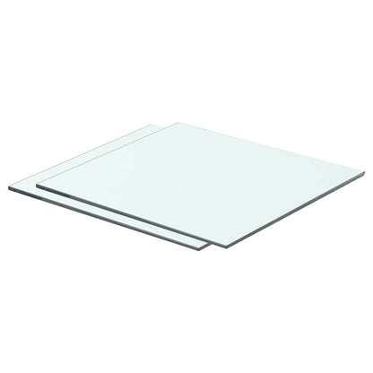 Prateleiras 2 pcs 40x30 cm vidro transparente