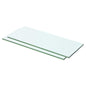 Prateleiras 2 pcs 50x15 cm vidro transparente