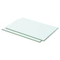 Prateleiras 2 pcs 50x25 cm vidro transparente
