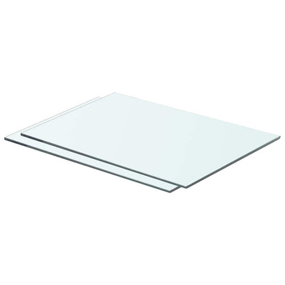 Prateleiras 2 pcs 50x30 cm vidro transparente