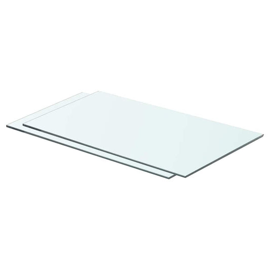 Prateleiras 2 pcs 60x30 cm vidro transparente