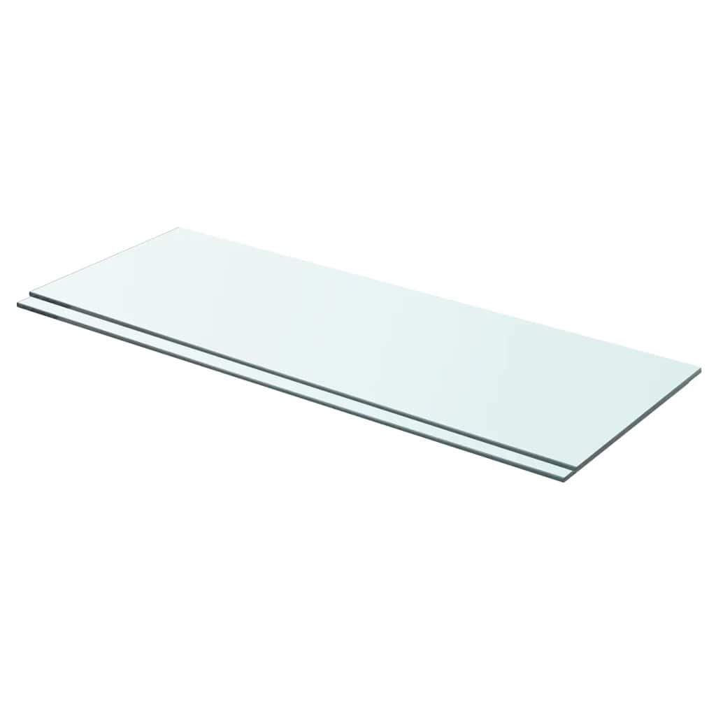 Prateleiras 2 pcs 70x25 cm vidro transparente