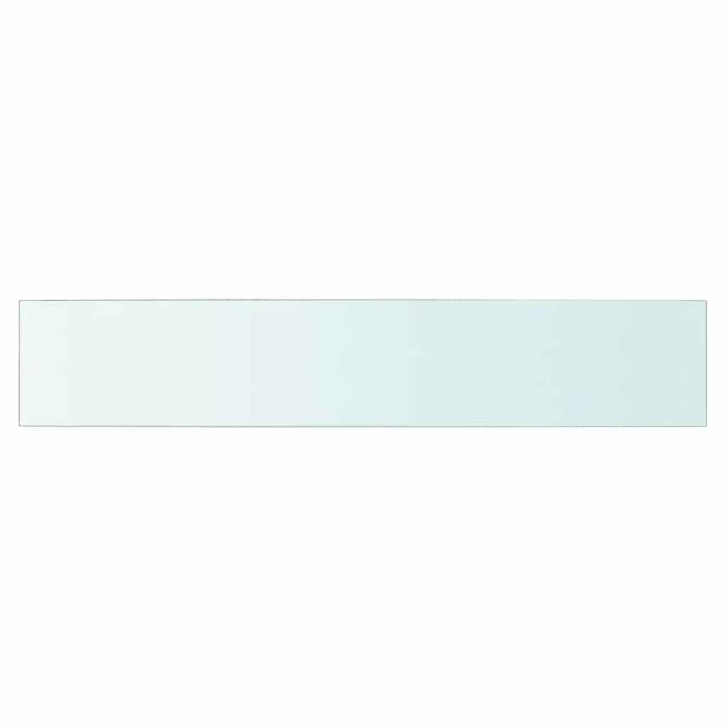 Prateleiras 2 pcs 80x15 cm vidro transparente