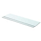 Prateleiras 2 pcs 80x20 cm vidro transparente