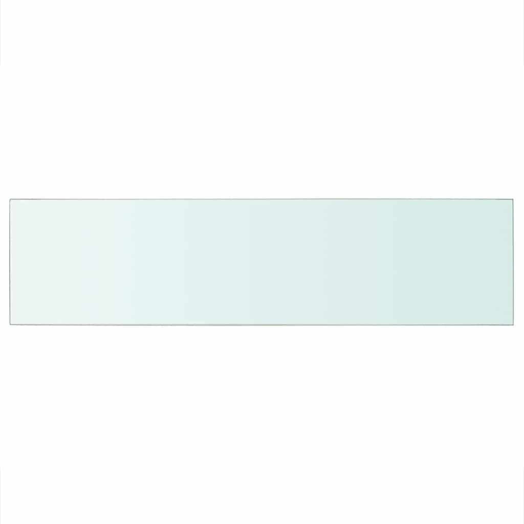 Prateleiras 2 pcs 100x25 cm vidro transparente