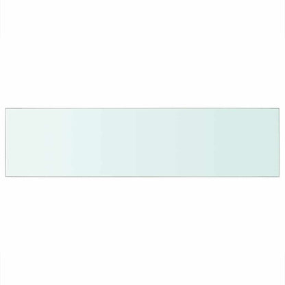 Prateleiras 2 pcs 100x25 cm vidro transparente