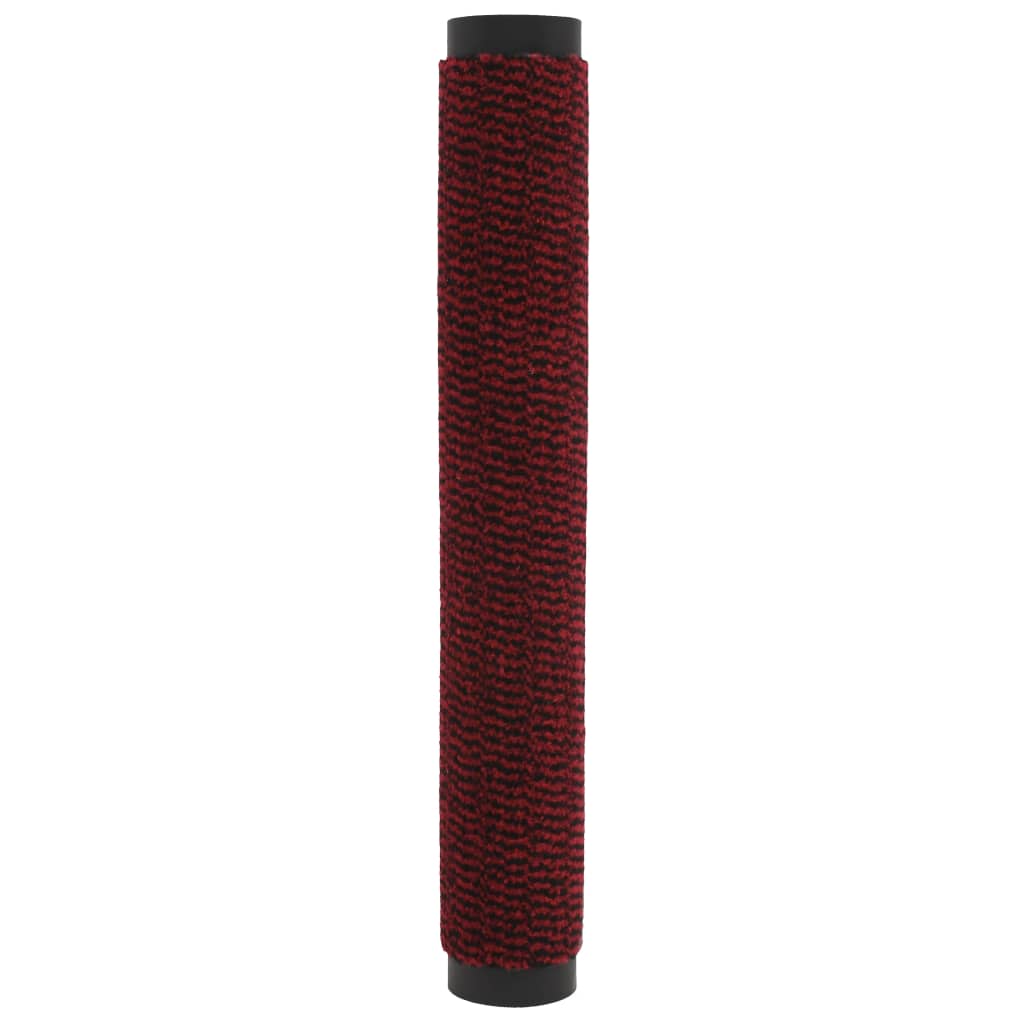 Tapete controlo pó retangular tufado 2pcs 60x90cm vermelho