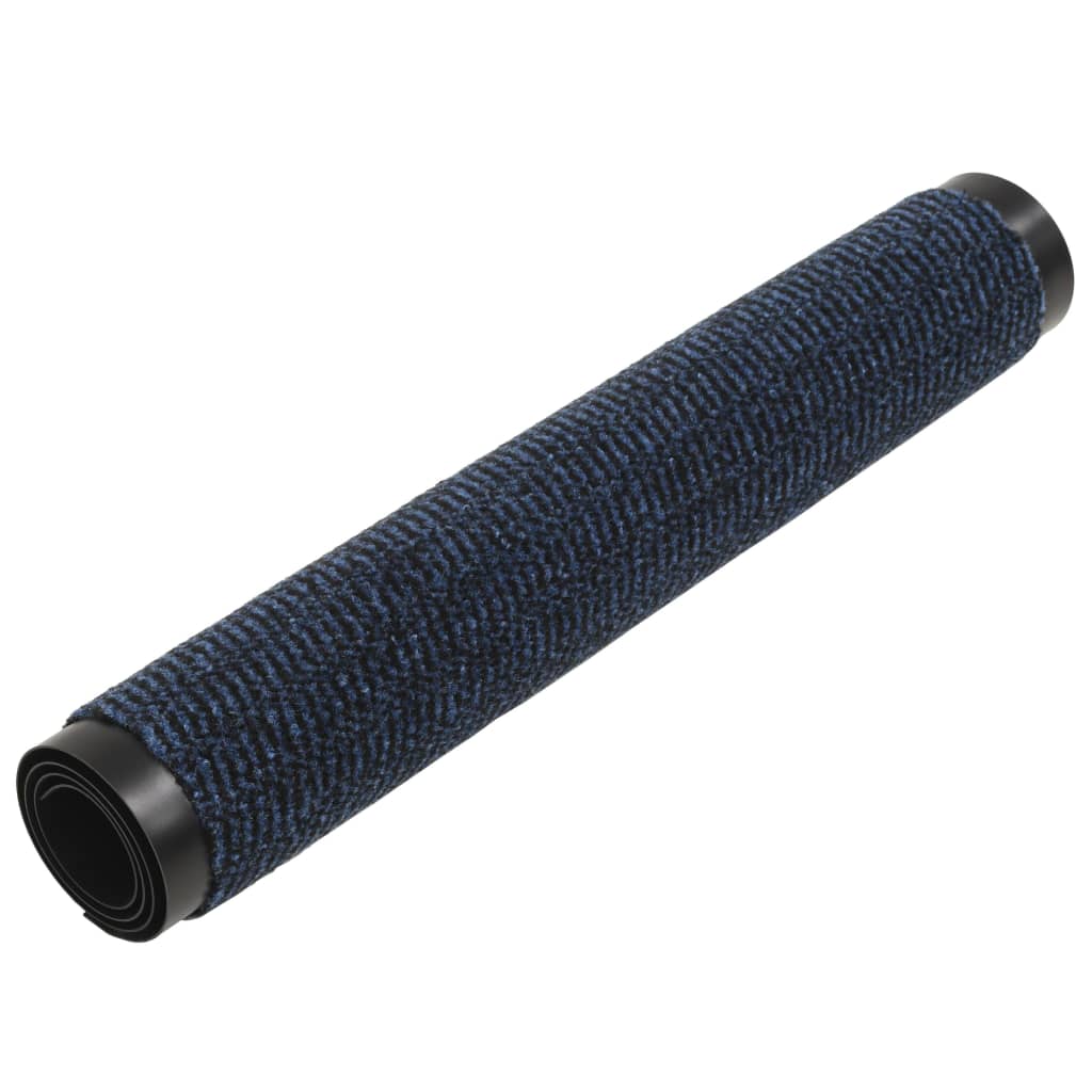 Tapete controlo pó retangular tufado 2pcs 60x90cm azul