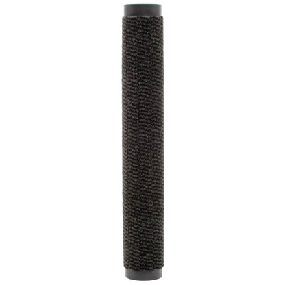 Tapete controlo pó retangular tufado 2 pcs 90x150cm preto