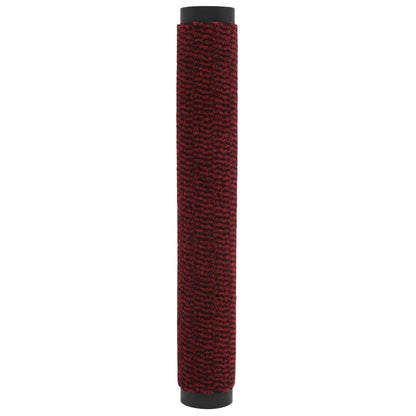 Tapete controlo pó retangular tufado 2 pcs 90x150cm vermelho