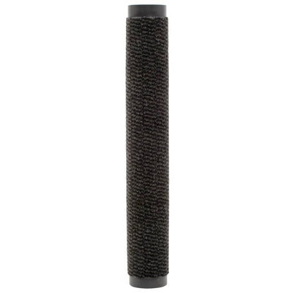 Tapete controlo de pó retangular tufado 2 pcs 120x180 cm preto