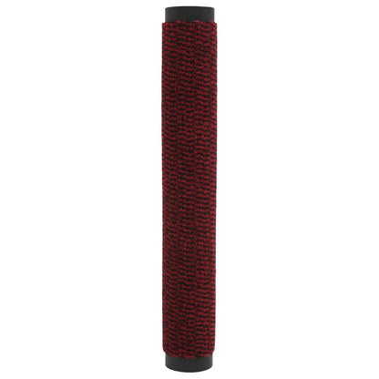 Tapete controlo pó retangular tufado 2 pcs 120x180 cm vermelho