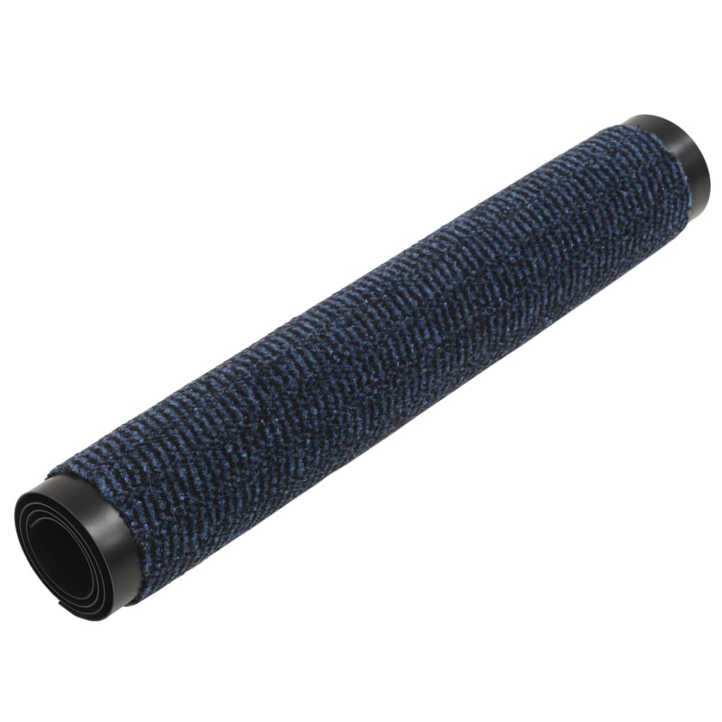 Tapete controlo pó retangular tufado 2 pcs 120x180 cm azul