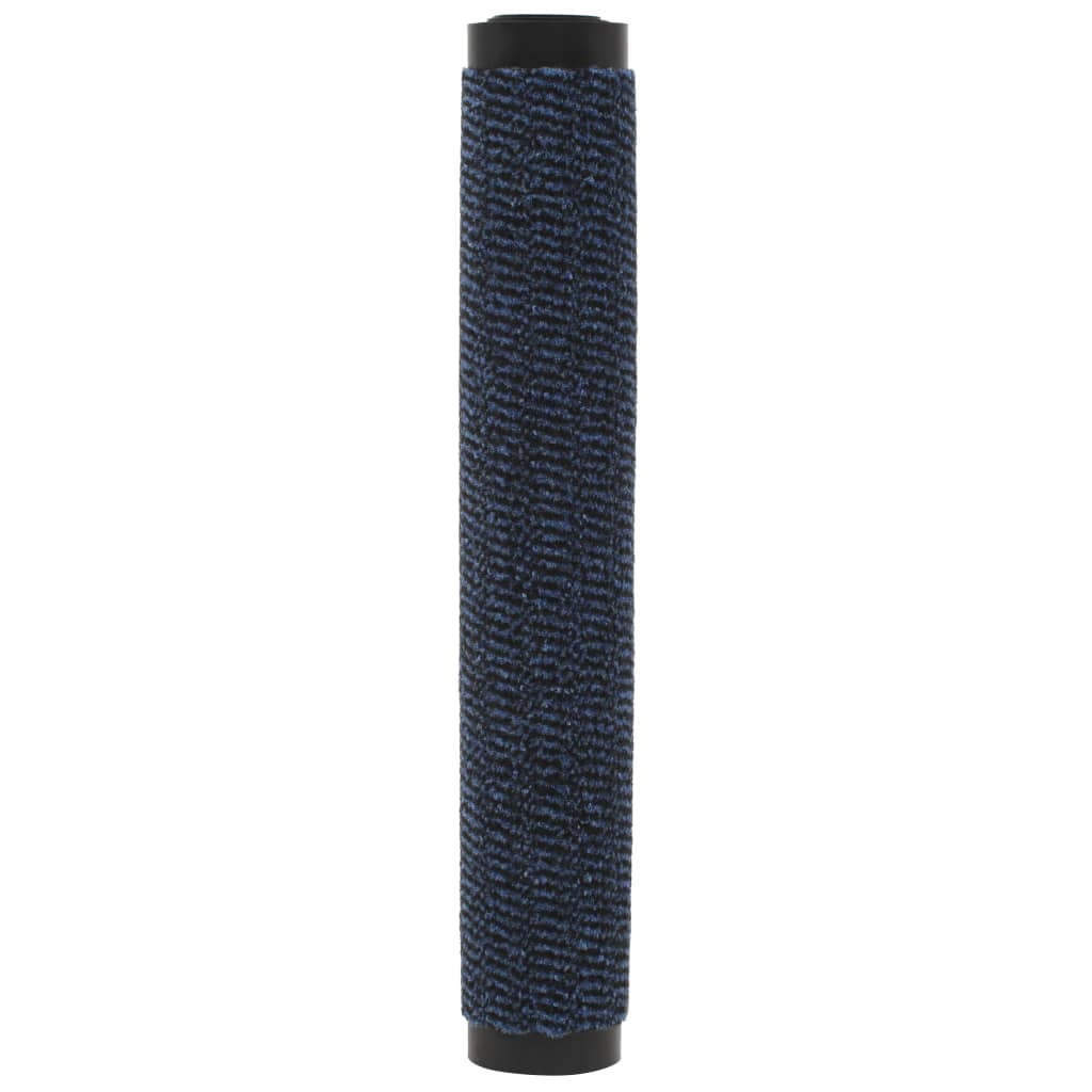 Tapete controlo pó retangular tufado 2 pcs 120x180 cm azul