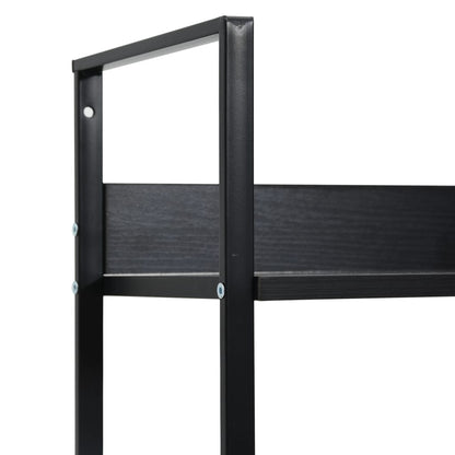 Estante com 3 prateleiras derivados de madeira preto