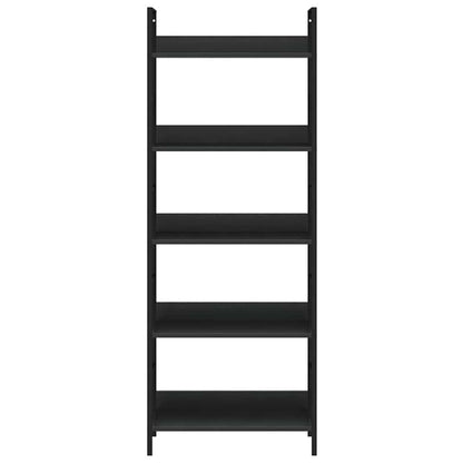 Estante com 5 prateleiras derivados de madeira preto