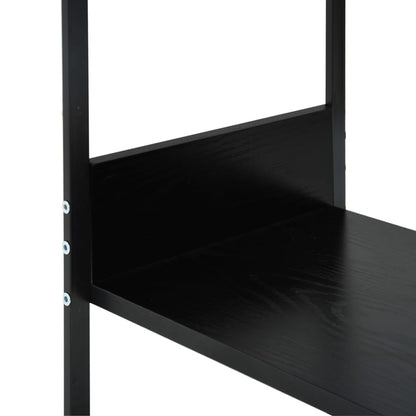 Estante pequena e simples derivados de madeira preto